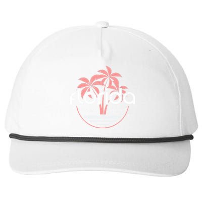 Florida Beach Vibes Retro  Snapback Five-Panel Rope Hat