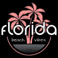 Florida Beach Vibes Retro  7-Panel Snapback Hat