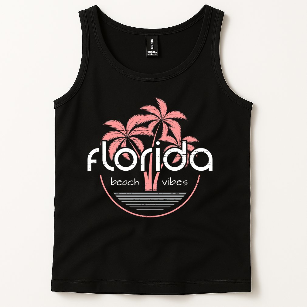 Florida Beach Vibes Retro  Tank Top