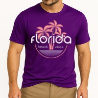 Florida Beach Vibes Retro  Cooling Performance Crew T-Shirt