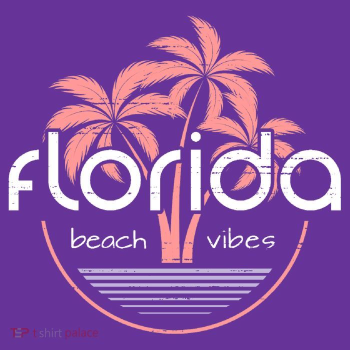 Florida Beach Vibes Retro  Baby Bodysuit