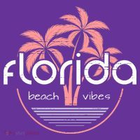 Florida Beach Vibes Retro  Kids T-Shirt