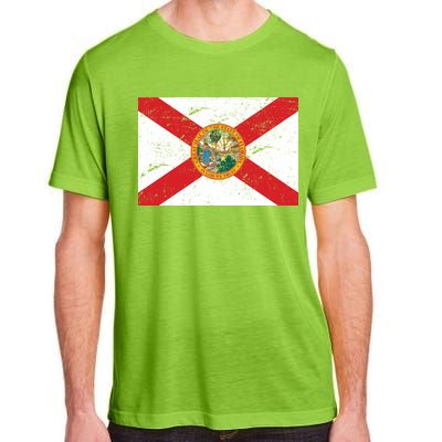 Florida Flag Distressed Vintage Adult ChromaSoft Performance T-Shirt