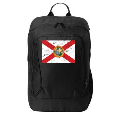 Florida Flag Distressed Vintage City Backpack