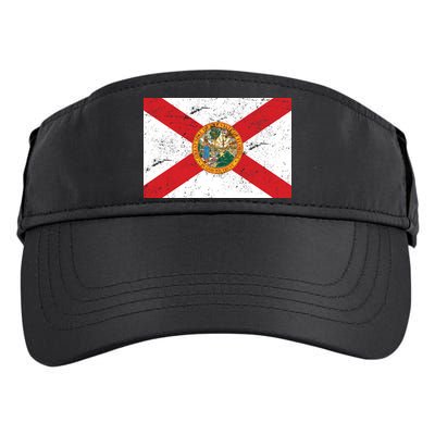Florida Flag Distressed Vintage Adult Drive Performance Visor