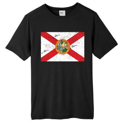 Florida Flag Distressed Vintage Tall Fusion ChromaSoft Performance T-Shirt