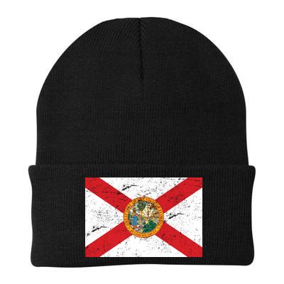 Florida Flag Distressed Vintage Beanie