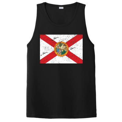 Florida Flag Distressed Vintage PosiCharge Competitor Tank