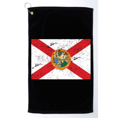 Florida Flag Distressed Vintage Platinum Collection Golf Towel