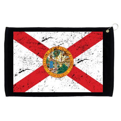 Florida Flag Distressed Vintage Grommeted Golf Towel