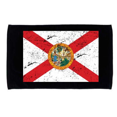 Florida Flag Distressed Vintage Microfiber Hand Towel