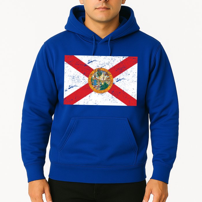 Florida Flag Distressed Vintage Hoodie