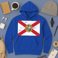 Florida Flag Distressed Vintage Hoodie