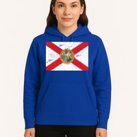 Florida Flag Distressed Vintage Hoodie