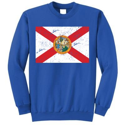 Florida Flag Distressed Vintage Sweatshirt