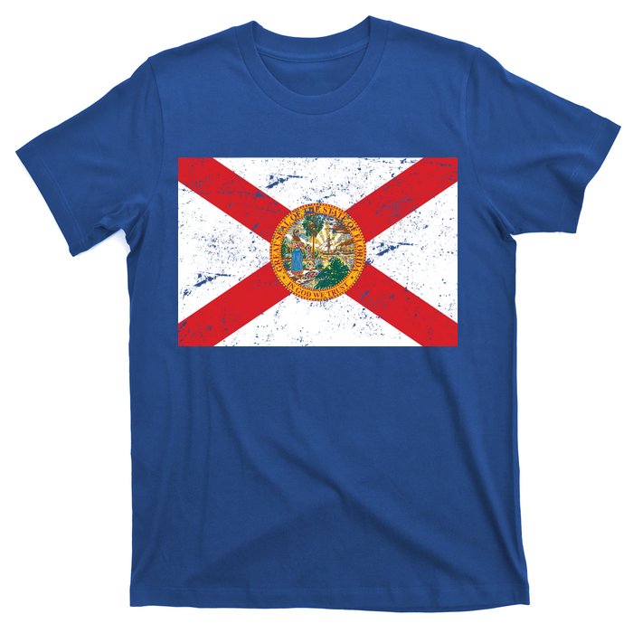 Florida Flag Distressed Vintage T-Shirt