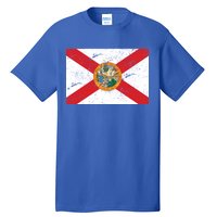 Florida Flag Distressed Vintage Tall T-Shirt