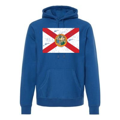 Florida Flag Distressed Vintage Premium Hoodie