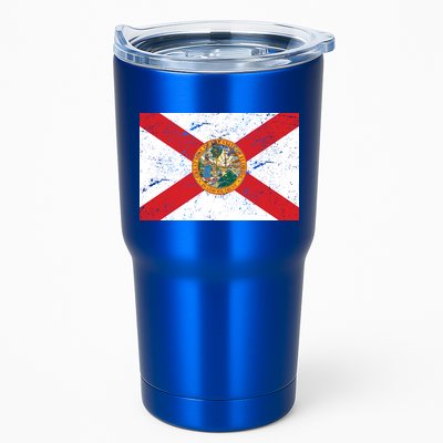 Florida Flag Distressed Vintage Tumbler