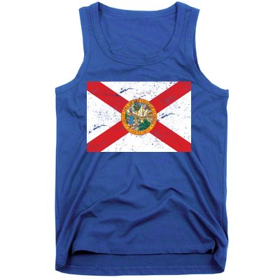 Florida Flag Distressed Vintage Tank Top