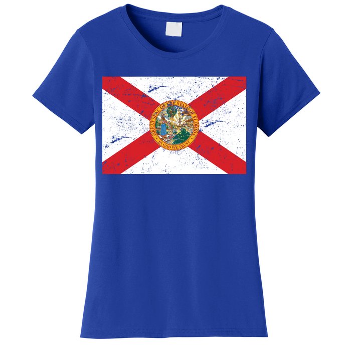 Florida Flag Distressed Vintage Women's T-Shirt