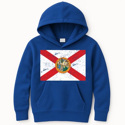Florida Flag Distressed Vintage Kids Hoodie