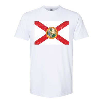 Florida Flag Distressed Vintage Softstyle® CVC T-Shirt