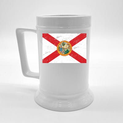 Florida Flag Distressed Vintage Beer Stein