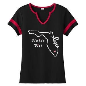 Florida Girl Ladies Halftime Notch Neck Tee