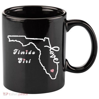 Florida Girl 11oz C Handle Ceramic Mug