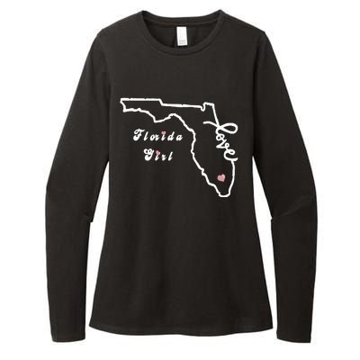 Florida Girl Womens CVC Long Sleeve Shirt