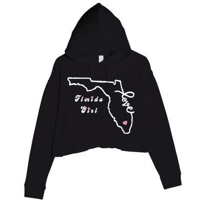 Florida Girl Crop Fleece Hoodie