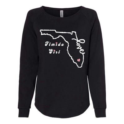 Florida Girl Womens California Wash Sweatshirt