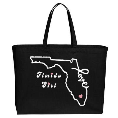 Florida Girl Cotton Canvas Jumbo Tote