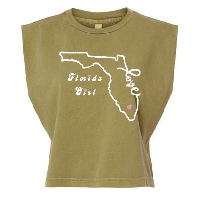 Florida Girl Garment-Dyed Women's Muscle Tee