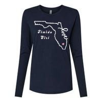 Florida Girl Womens Cotton Relaxed Long Sleeve T-Shirt