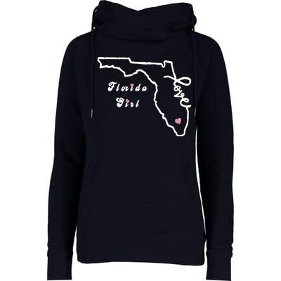 Florida Girl Womens Funnel Neck Pullover Hood