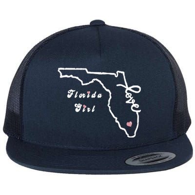 Florida Girl Flat Bill Trucker Hat