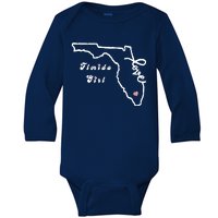 Florida Girl Baby Long Sleeve Bodysuit