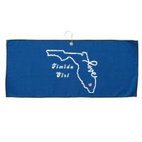 Florida Girl Large Microfiber Waffle Golf Towel