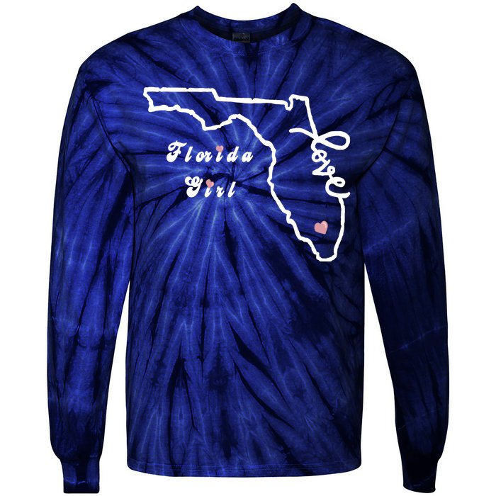 Florida Girl Tie-Dye Long Sleeve Shirt