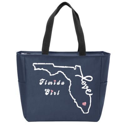 Florida Girl Zip Tote Bag