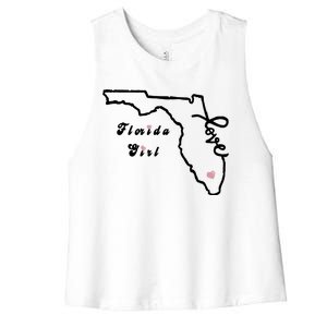 Florida Girl Women's Racerback Cropped Tank