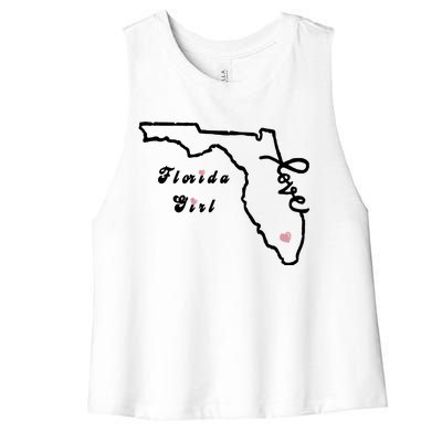 Florida Girl Women's Racerback Cropped Tank