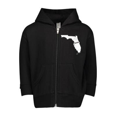 Florida Home State Toddler Zip Fleece Hoodie