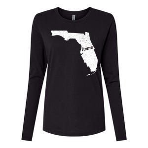 Florida Home State Womens Cotton Relaxed Long Sleeve T-Shirt