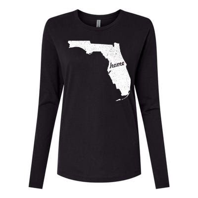 Florida Home State Womens Cotton Relaxed Long Sleeve T-Shirt