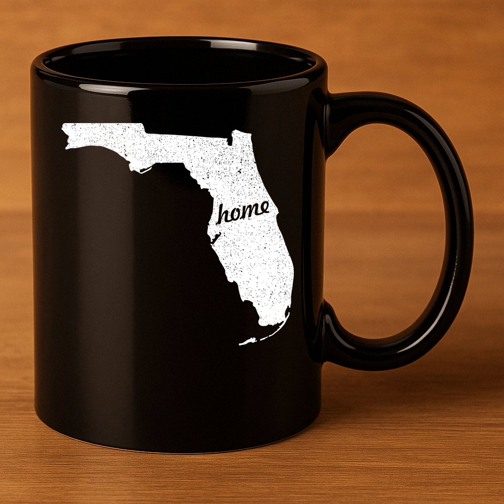 Florida Home State 11oz C Handle Ceramic Mug