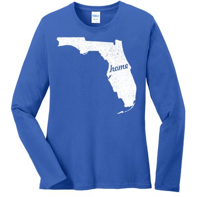 Florida Home State Ladies Long Sleeve Shirt