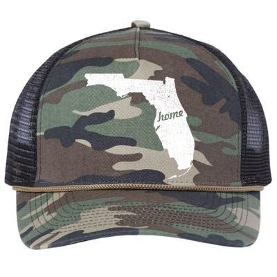 Florida Home State Retro Rope Trucker Hat Cap